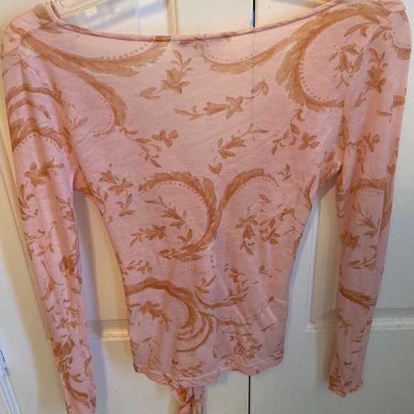 Banana Republic Pink Wrap Tie Blouse - Picture 4 of 5